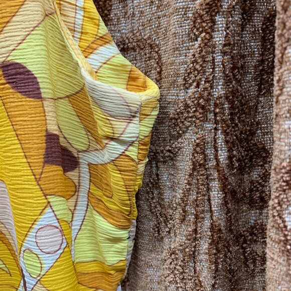 Vintage Handmade Dress and Coat Set Lined Med Groovy Psychedelic OOAK - Picture 7 of 16